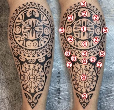 Significado Tatuagem Polinesia na Panturrilha Good Luck Tattoo Studio ...